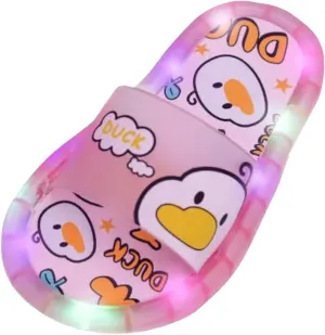 Children Slippers Summer Flashing Lights Cute Baby Animal Cartoon Indoor And Outdoor Home Sandals Kids Slippers Girls