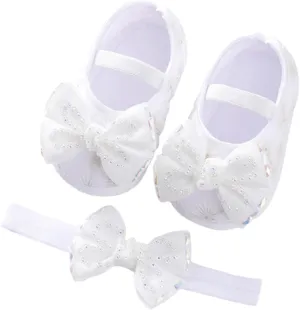 Children Solid Color Sneakers Baby Shoes Fashion Soft Sole Shoes Pearl Dress Flower Princess Shoes Toddler Shoes