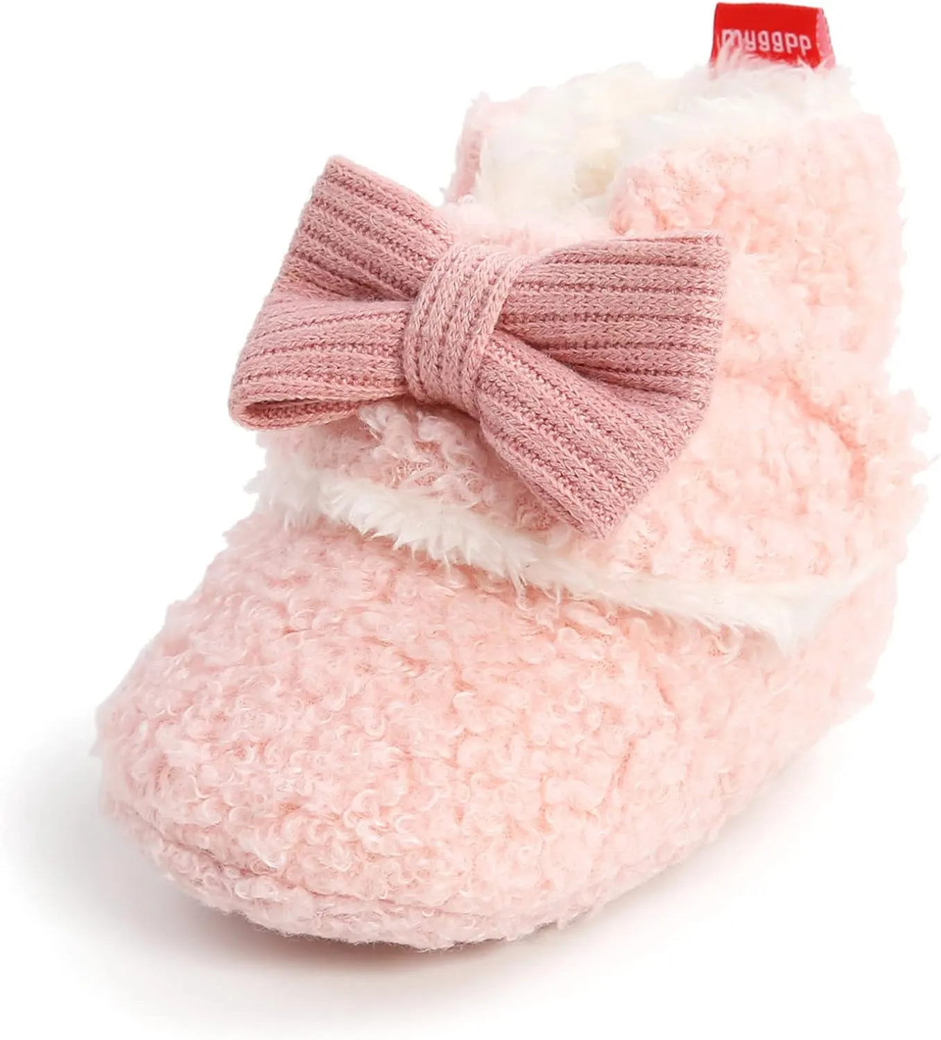 Christmas Newborn Baby Cozy Fleece Booties Winter Sock Shoes Soft Sole Stay On Infant First Walking Shoes