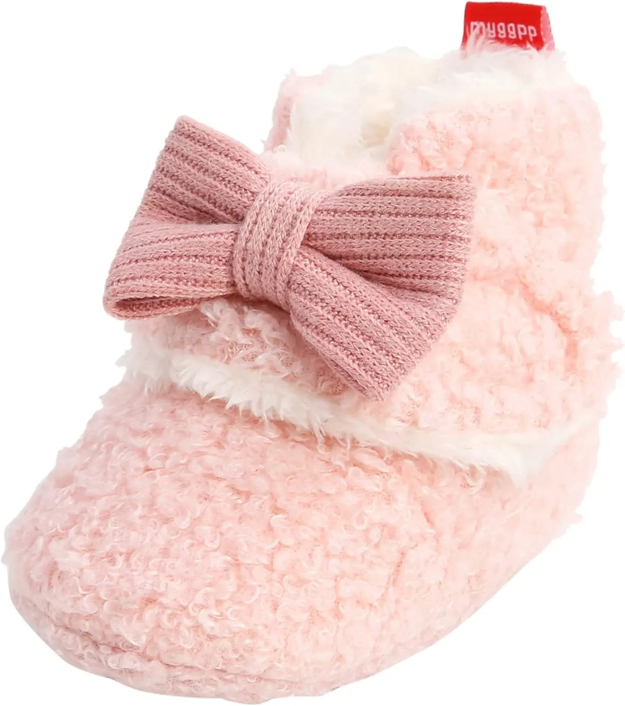 Christmas Newborn Baby Cozy Fleece Booties Winter Sock Shoes Soft Sole Stay On Infant First Walking Shoes
