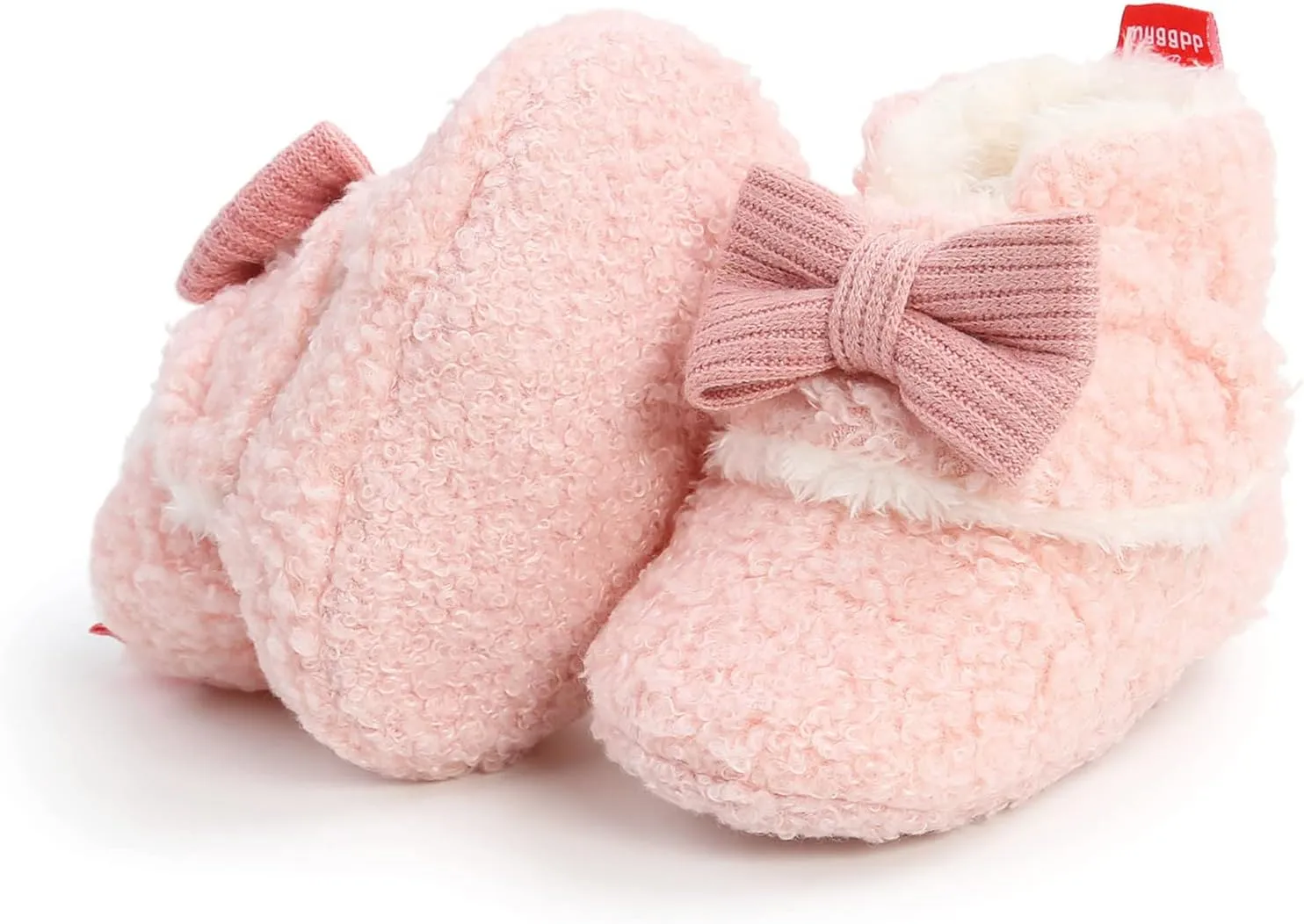 Christmas Newborn Baby Cozy Fleece Booties Winter Sock Shoes Soft Sole Stay On Infant First Walking Shoes