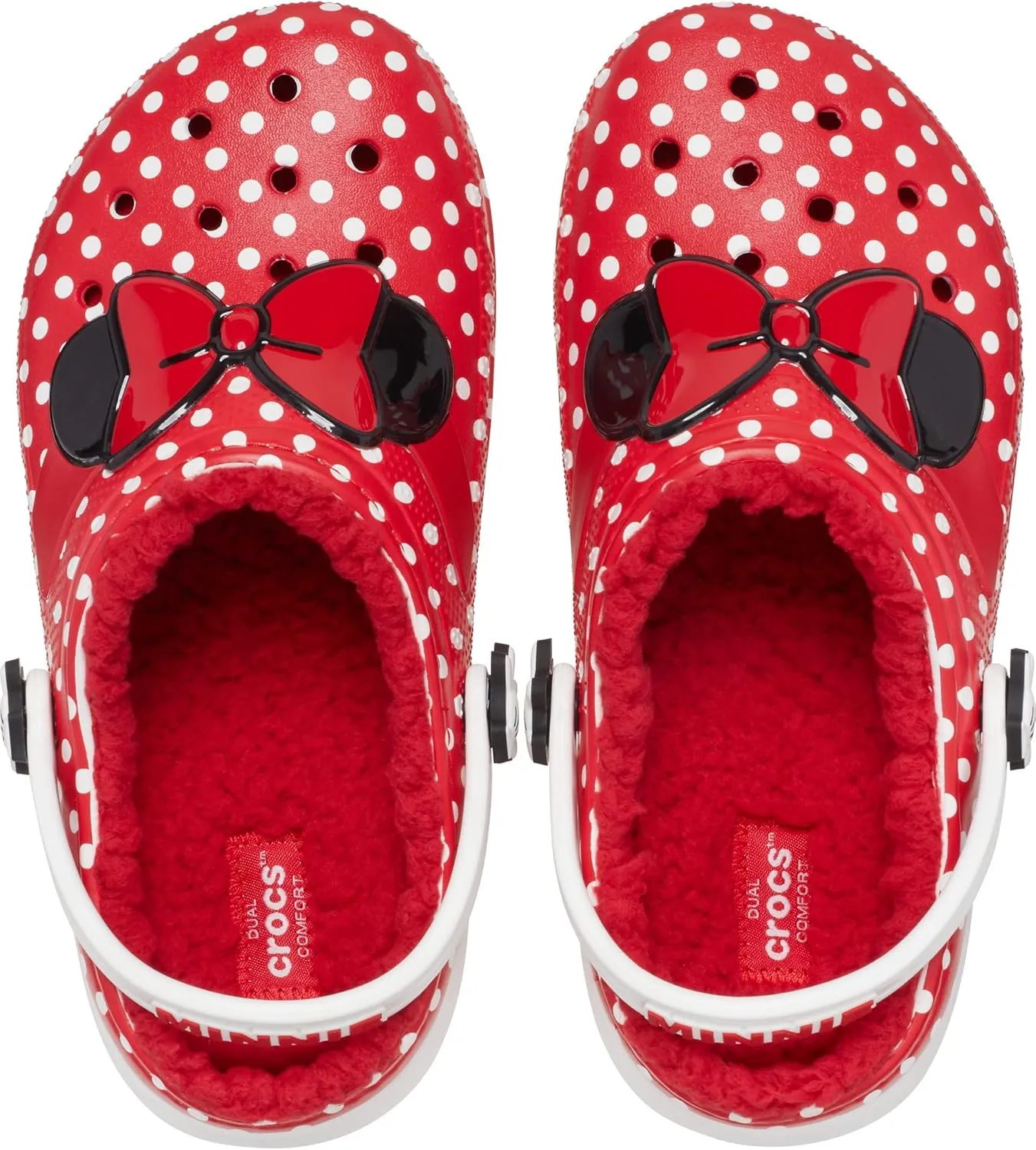 Crocs Unisex-Child Classic Lined Disney Clogs, Mickey and Minnie Mouse Shoes and Slippers