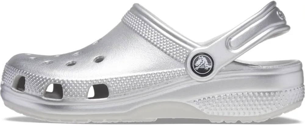 Crocs Unisex Kids 209198-0P1 Classic Metallic Cg T Sil Mtlc