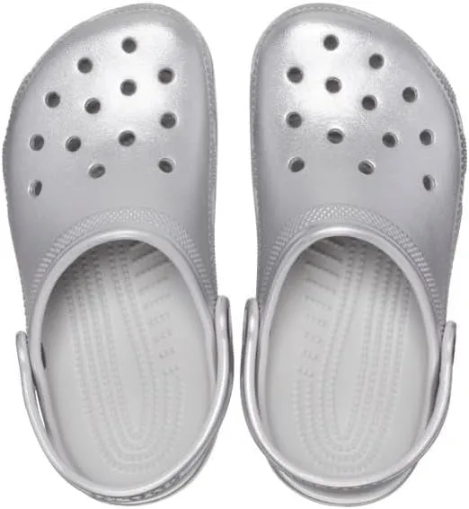 Crocs Unisex Kids 209198-0P1 Classic Metallic Cg T Sil Mtlc
