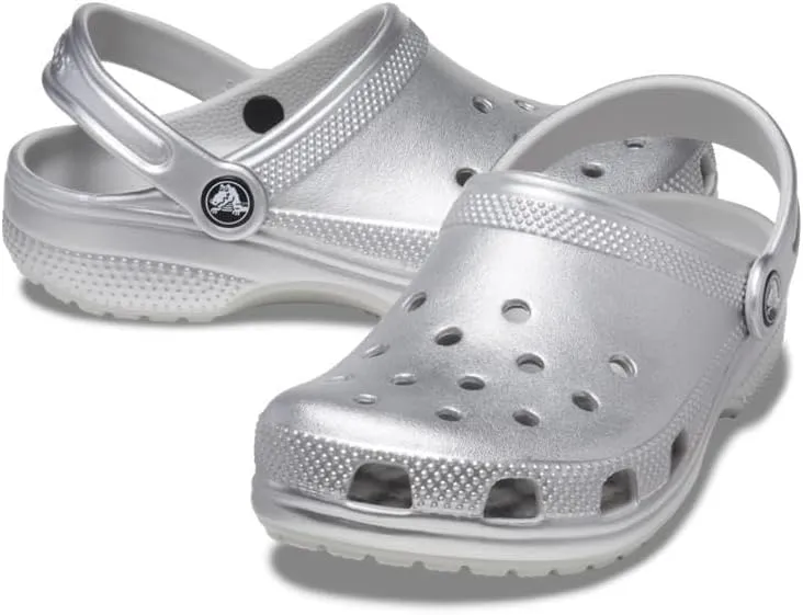 Crocs Unisex Kids 209198-0P1 Classic Metallic Cg T Sil Mtlc