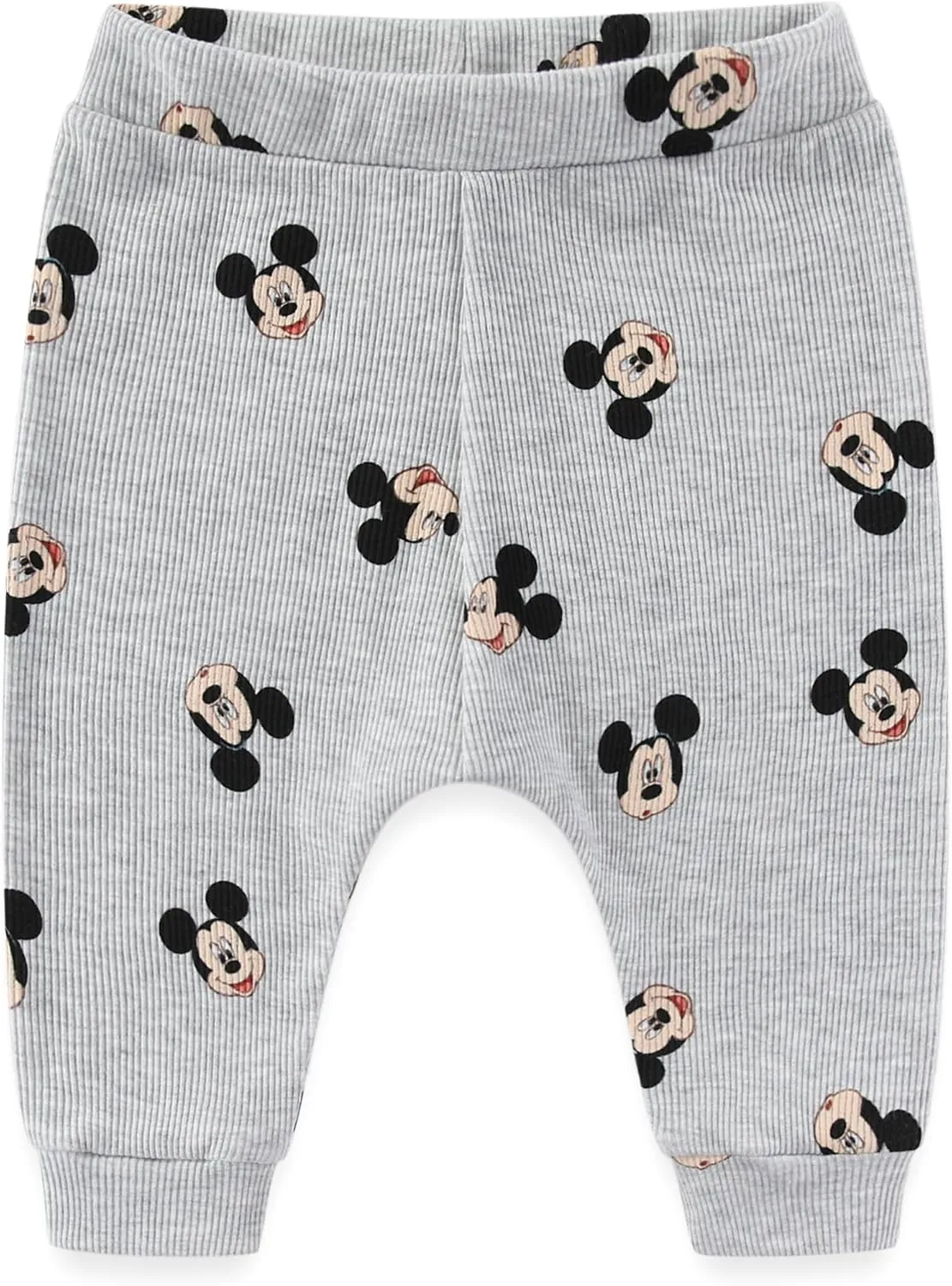Disney Mickey Mouse Baby Boys Creeper and Pants Set with Bib for Newborn and Infants