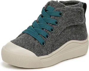 Dr. Scholl's Infant Girls Time Off High Toddler Sneaker Charcoal Grey Wool 11 M