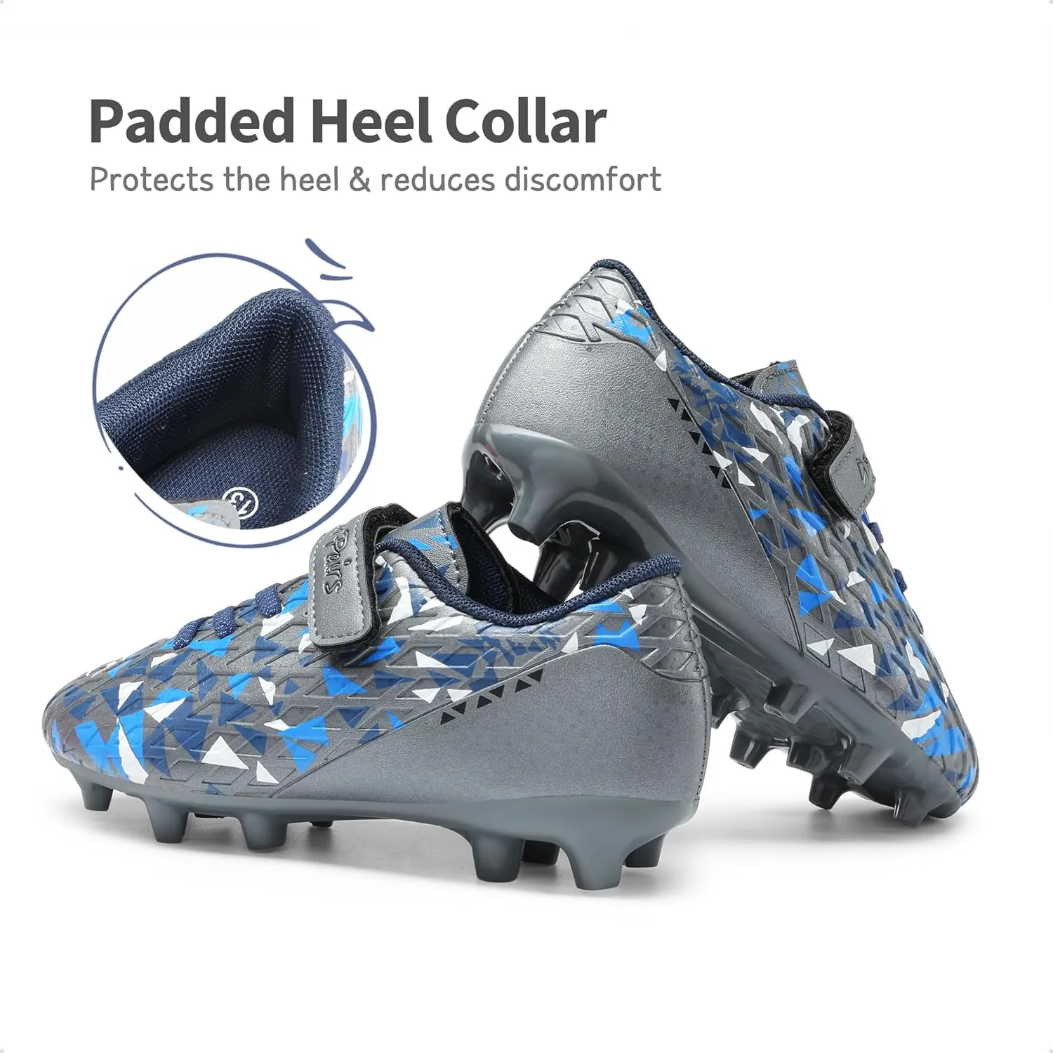 DREAM PAIRS Boys Girls Soccer Cleats Kids Football Shoes for Little/Big Kid SDSO2307K