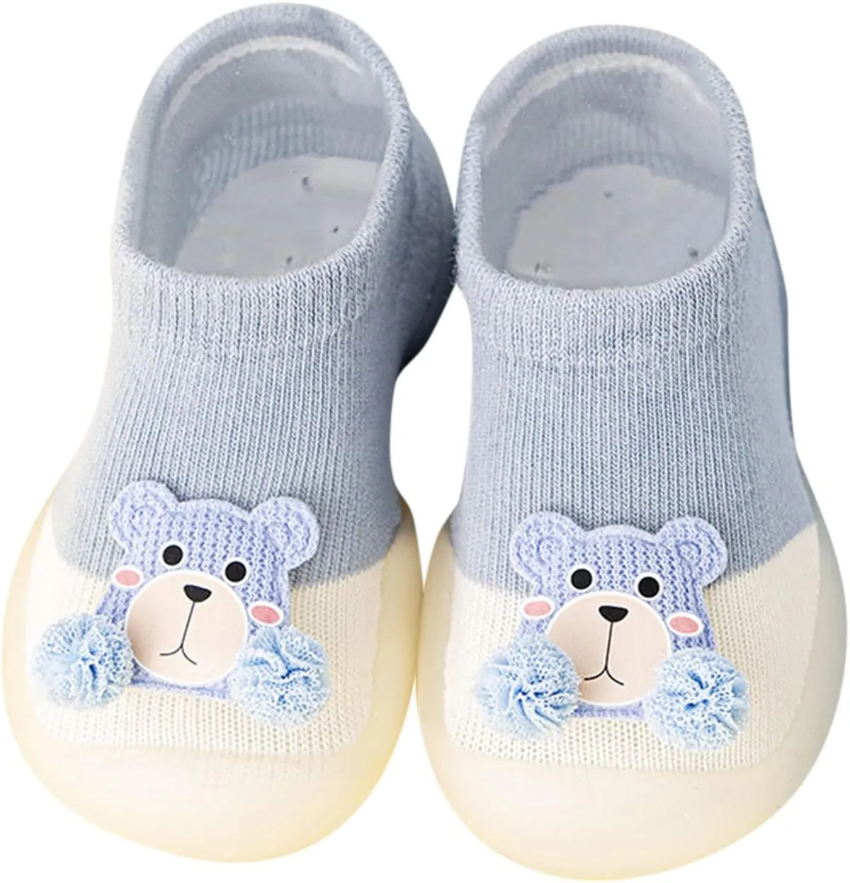 EnJoCho Boys Sport Shoes Toddler Kids Infant Newborn Baby Boys Girls Shoes Cute Cartoon Soft Soles First (Blue, 12-18 Months)