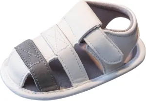 EnJoCho Spring and Summer Children Sandals Toddler Shoes Soft Sole Cute Lightweight Infant Booties 0-15 Months (Grey, 0Months)