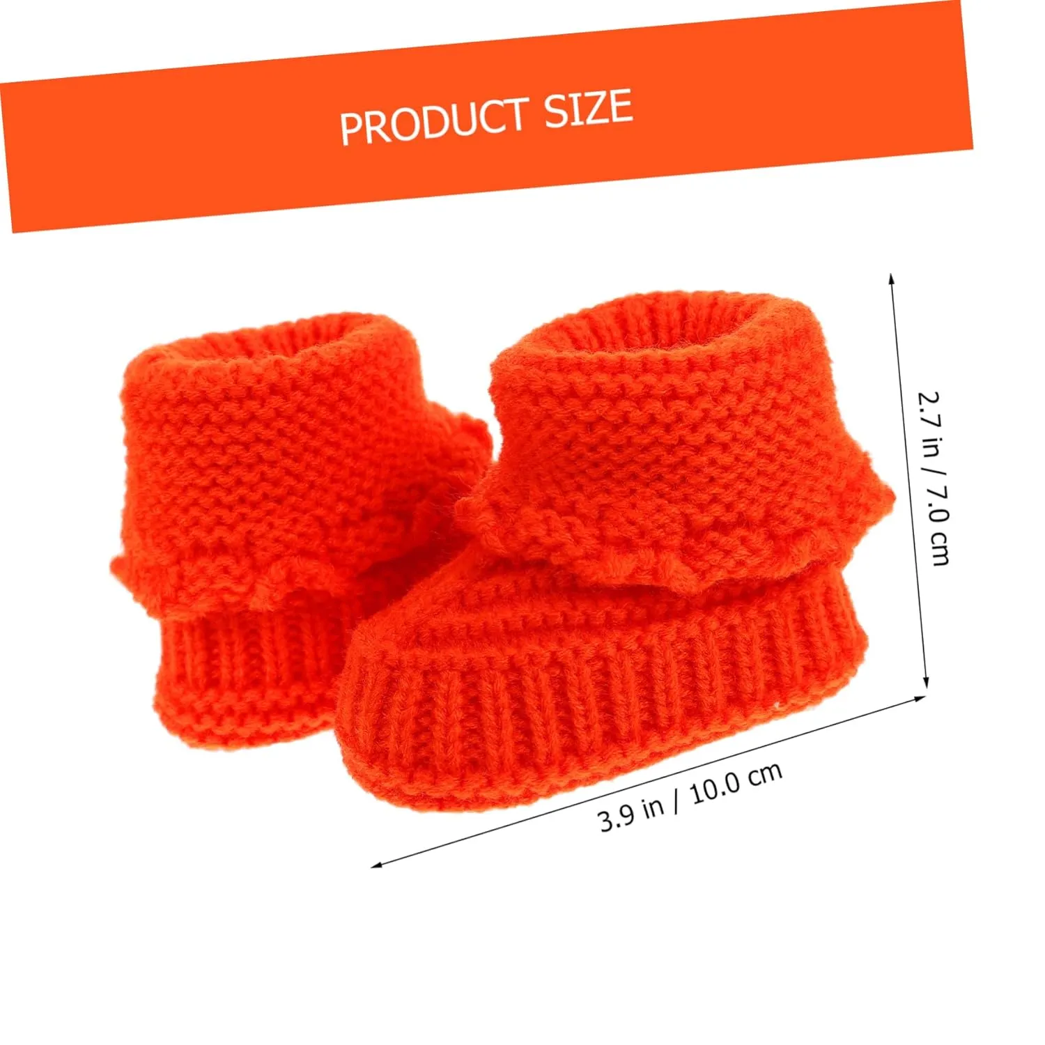 EXCEART Handmade Baby Knitting Shoes Newborn Crochet Booties 0-6 Months Soft Woolen Comfortable for Boys Girls