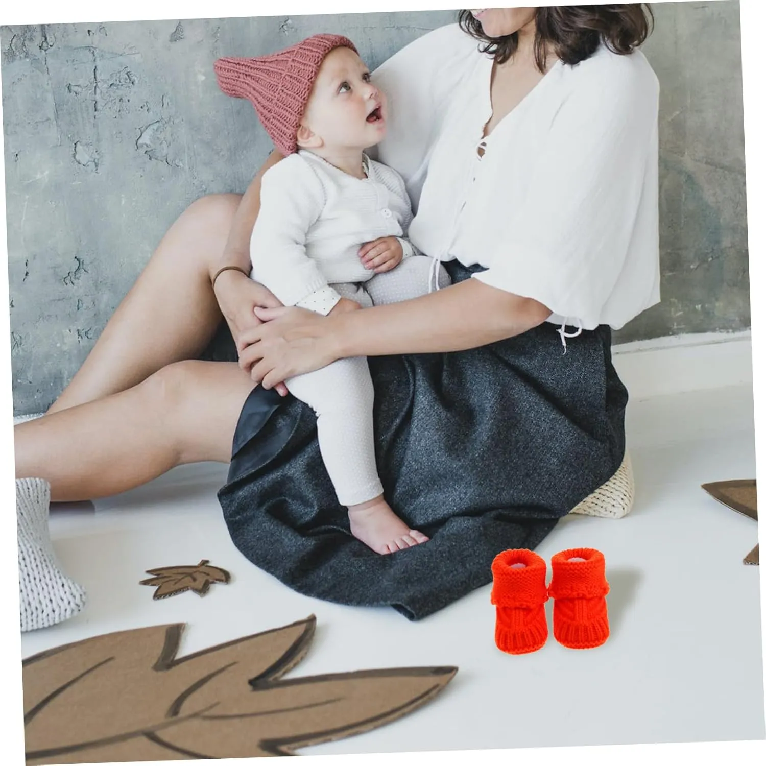 EXCEART Handmade Baby Knitting Shoes Newborn Crochet Booties 0-6 Months Soft Woolen Comfortable for Boys Girls