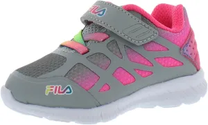 Fila Superstride 2 Strap Baby Girls Shoes Size 9, Color: Grey