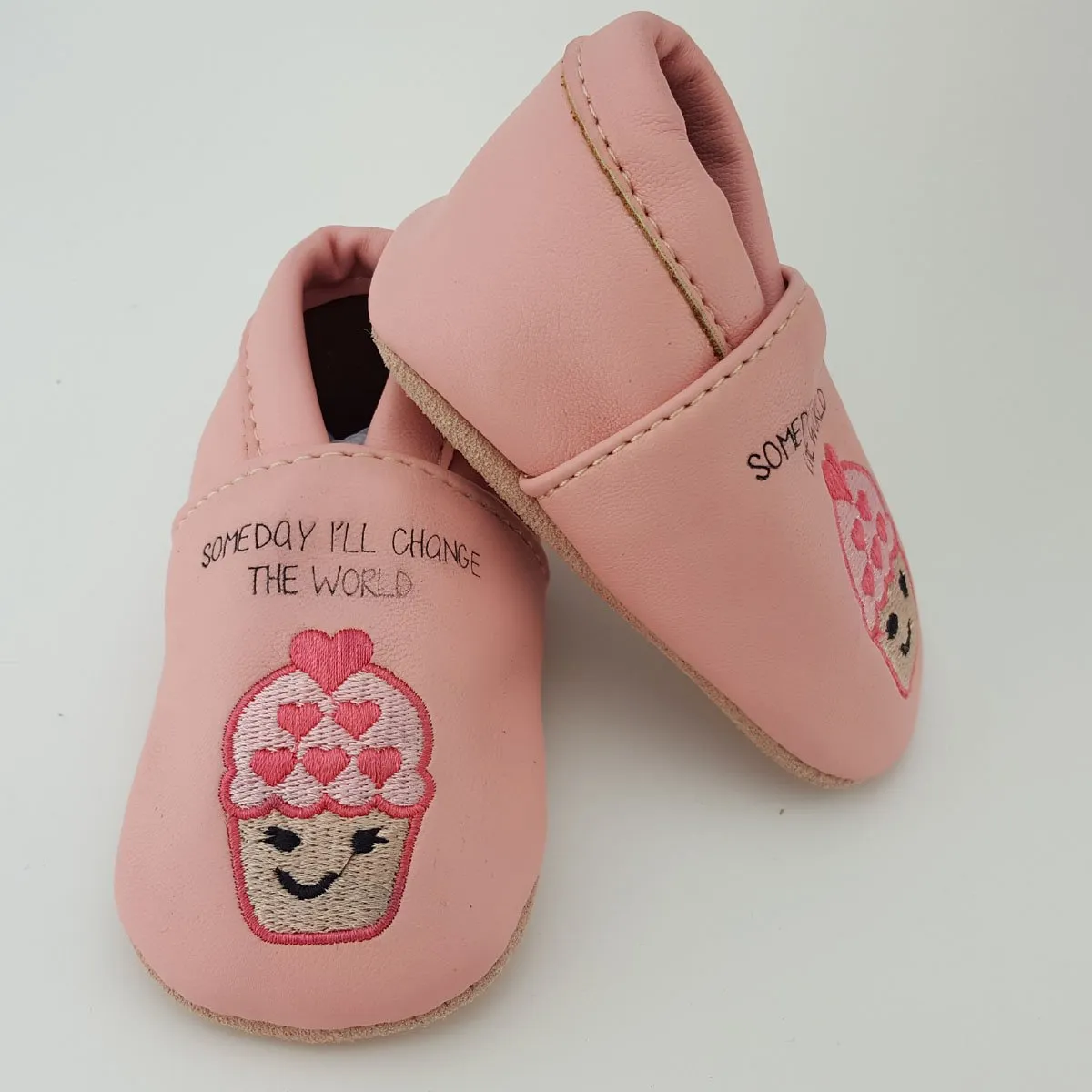First Steps Pink Cup Cake Soft Sole Shoes Size 3