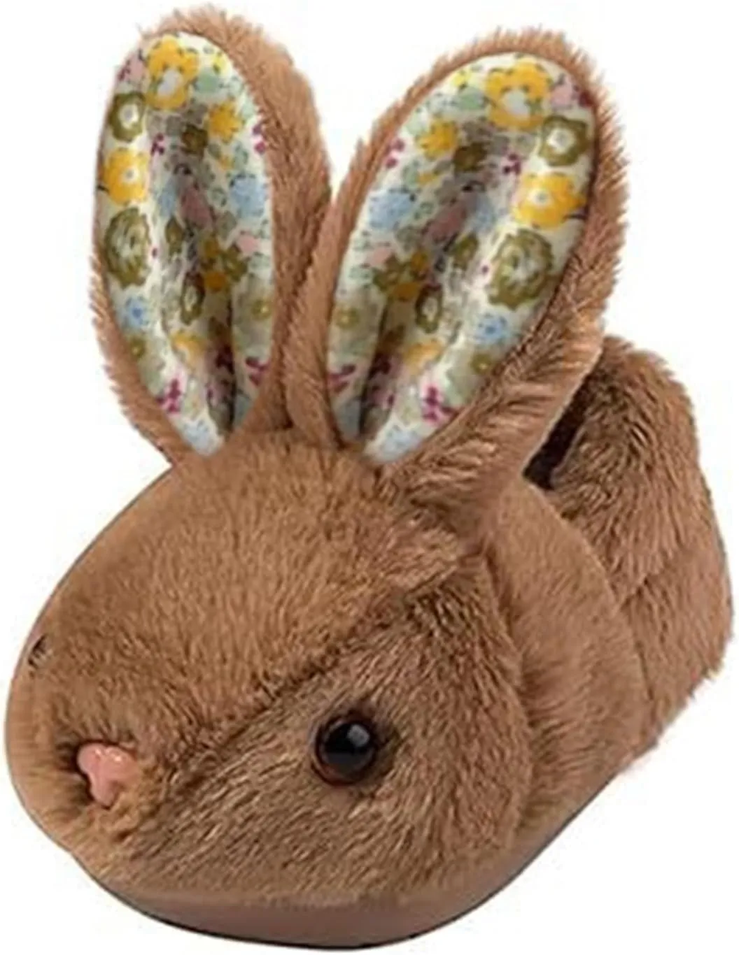 Fr Fuzzy Bunny Ear Slippers for Girls Kids Baby Toddler Infant Cotton Soft Ankle Flat Shoes Winter Non Slip Slipper