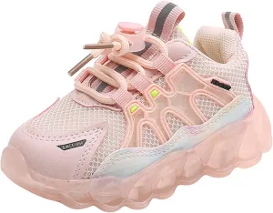 Girls Fashion Light On LED Casual Shoes Children Soft Sole Kids Sport Shoes for Running Girls