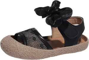 Girls' Little Children's Soft Sole Sandals Summer Little Girls' Baby Baotou Princess Shoes Toddler Sandals Size 4 Girls