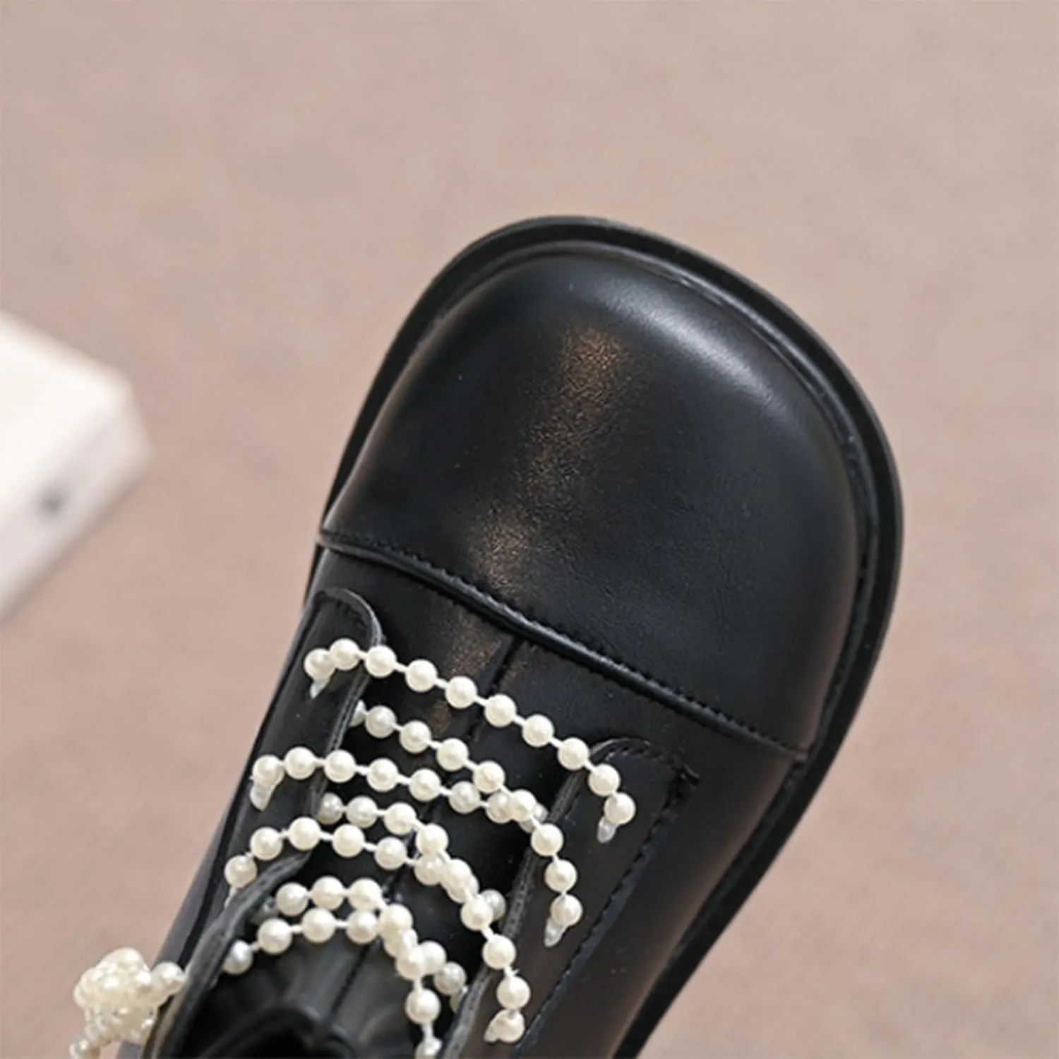 Girls Mary Jane Boots Waterproof Back Zipper Ankle Boots Lace Up Low Calf Boots Girls Dress Shoes Short Shoes