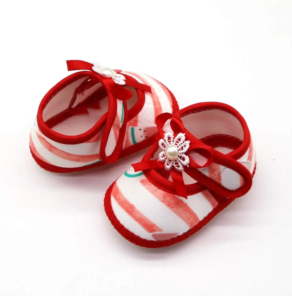 Girls Sneakers Size 3 Sandals Prewalker Baby Single Shoes Soft Printing Girls Sole Watermelon Baby Shoes Baby Girl Tennis