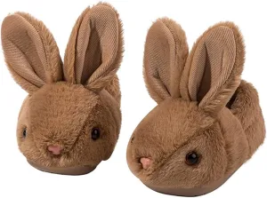 Girls Toddler Slippers Boys House Shoes for Little Kids Cute with Bunny Design Plush Indoor Slippers Non-Slip