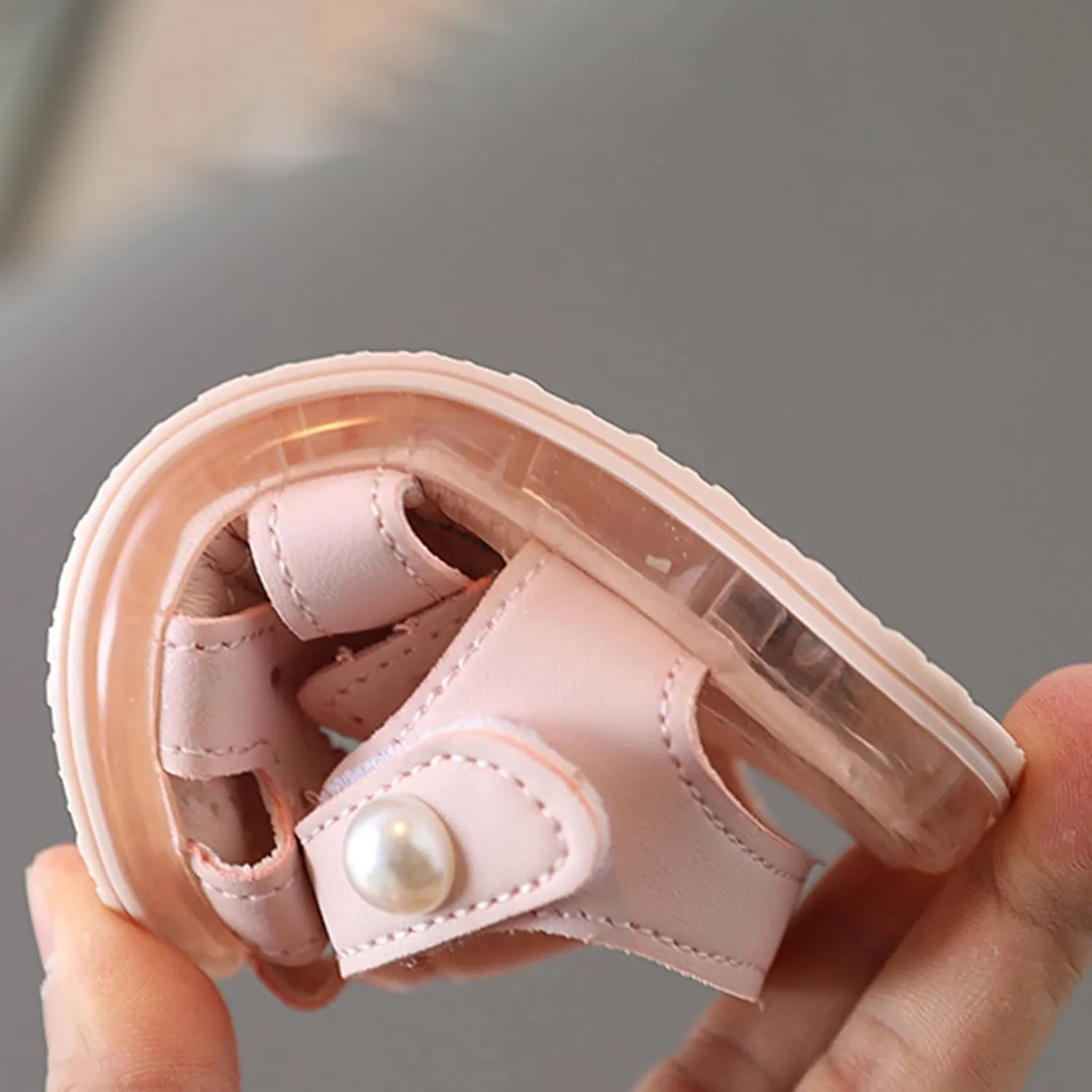 GirlsSandals Summer Baby Princess Shoes Soft Sole Baotou Anti Slip Children Walking Shoes Kids Athletic Slides