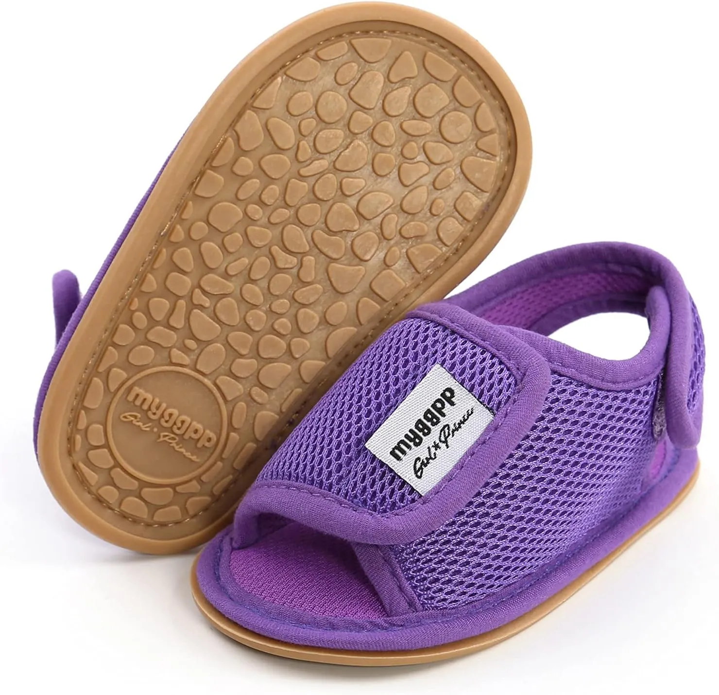 HIUARA Infant Baby Boys Girls Summer Beach Sandals Non Slip Soft Rubber Sole Toddler Outdoor Open-Toe First Walker Shoes