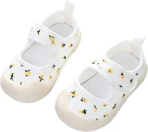 Infant Baby Boys Girls Floral Print Sandals Rubber Soft Bottom Canva Shoes Summer Cute Breathable Walking Sandals
