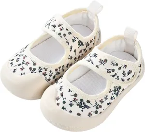 Infant Baby Boys Girls Floral Print Sandals Rubber Soft Bottom Canva Shoes Summer Cute Breathable Walking Sandals