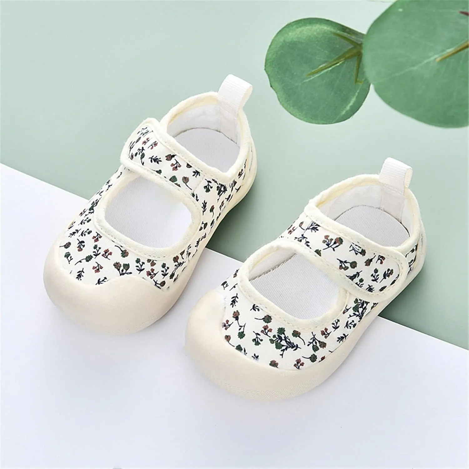 Infant Baby Boys Girls Floral Print Sandals Rubber Soft Bottom Canva Shoes Summer Cute Breathable Walking Sandals
