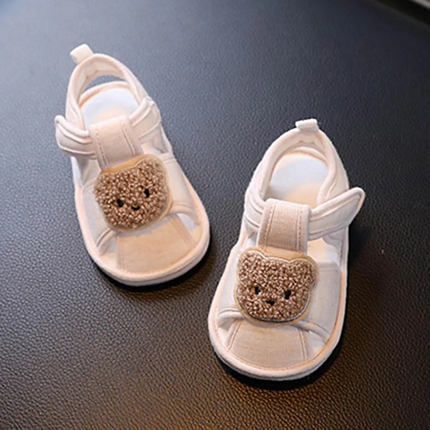 Infant Baby Boys Girls Summer Softy Beach Sandals Breathable Cartoon Anti-slip Soft Sole First Walkers Crib Shoes