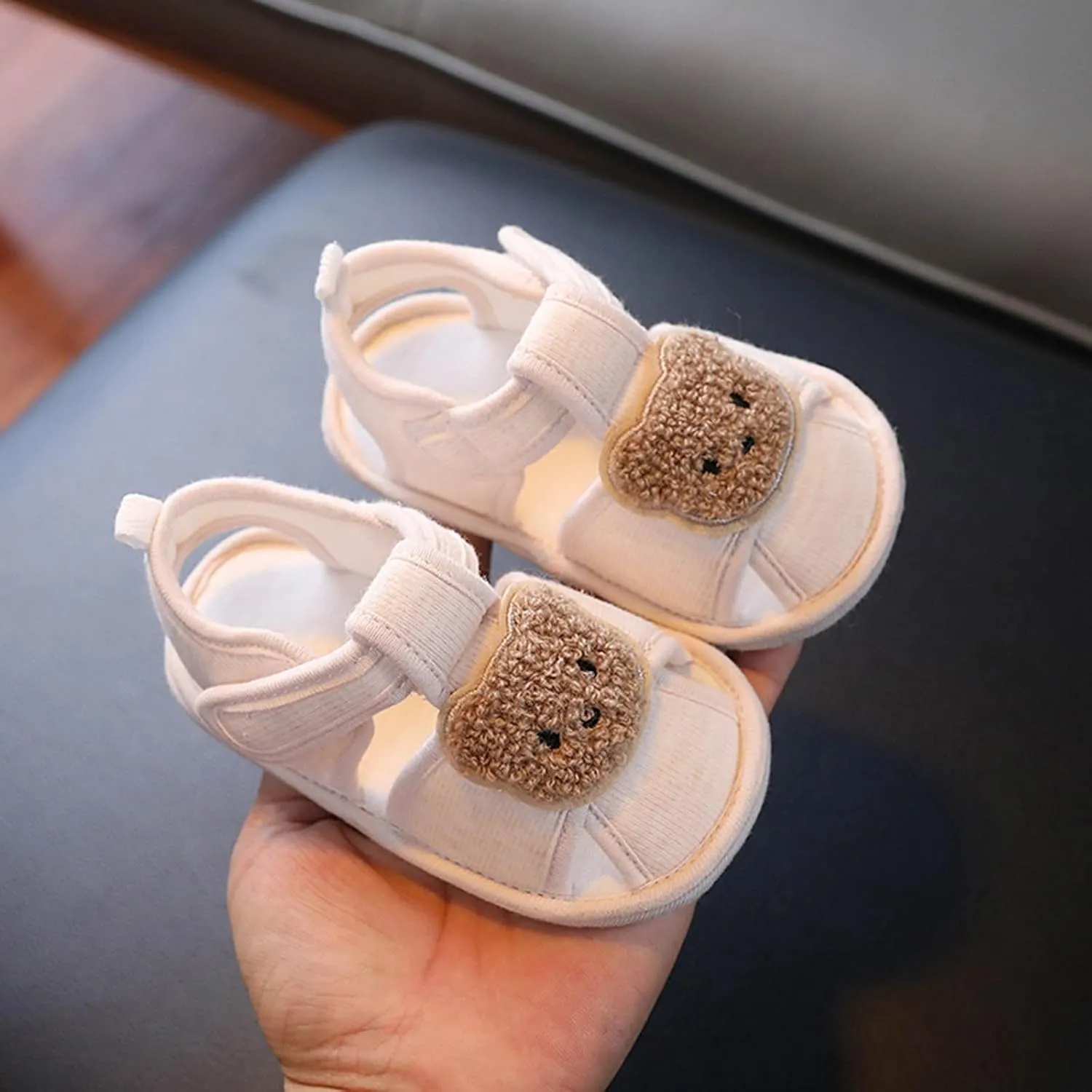 Infant Baby Boys Girls Summer Softy Beach Sandals Breathable Cartoon Anti-slip Soft Sole First Walkers Crib Shoes