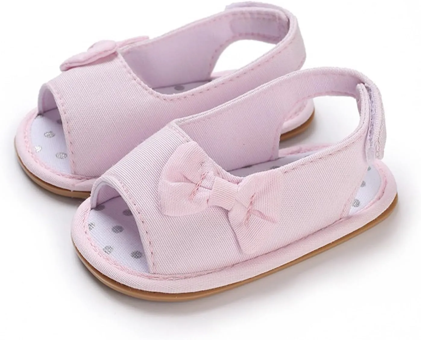 Infant Baby Girls Sandals With Flower Bowknot Soft Sole Shoes Newborn Toddler First Walkers Crib Dress Shoes
