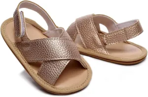 Infant Baby Summer Sandals Non Slip Soft Sole Open Toe Toddler Boy Girl First Walker Crib Dress Shoes 0-24 Months