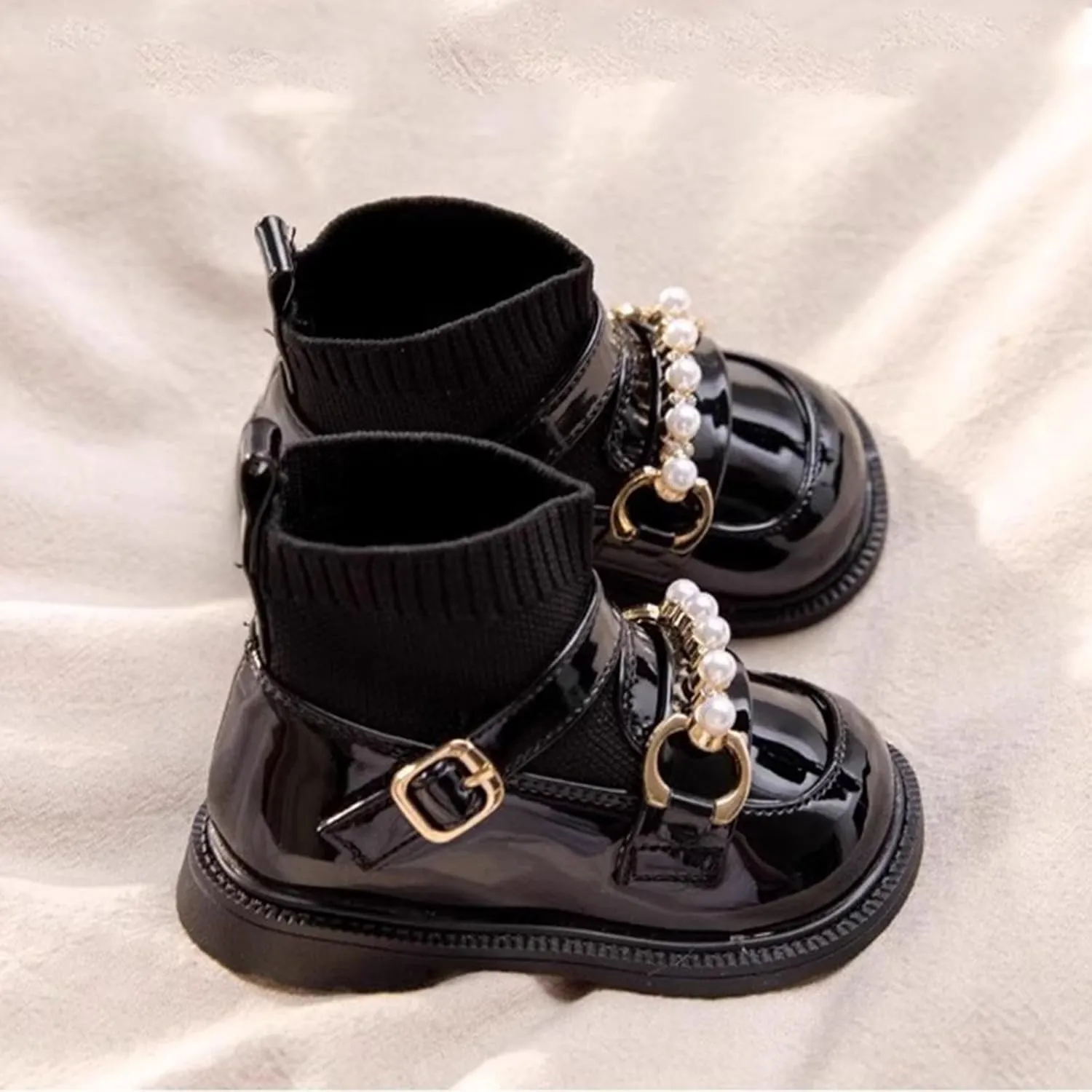 Infant Boots Girls And Boys Children's Casual Shoes Mesh Soft Sole Breathable Sports Short Boots Leather Comfort Shoes
