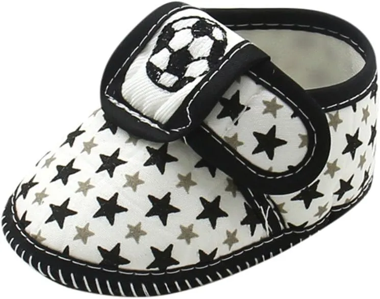 Infant Boys Girls Soft Sole Adjustable Casual Shoes Infant Star Printing Lightweight Rubber Sole Shoes
