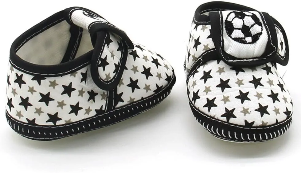 Infant Boys Girls Soft Sole Adjustable Casual Shoes Infant Star Printing Lightweight Rubber Sole Shoes