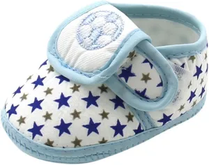 Infant Boys Girls Soft Sole Adjustable Casual Shoes Infant Star Printing Lightweight Rubber Sole Shoes
