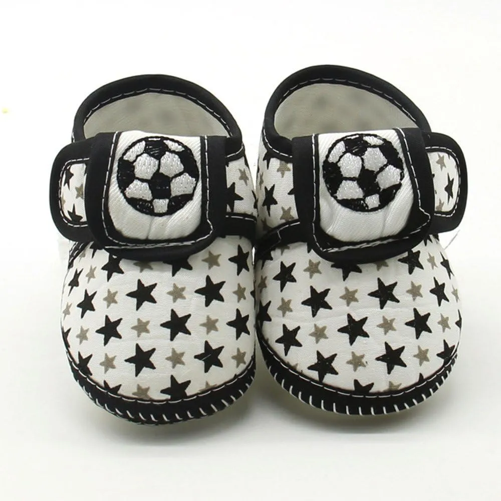 Infant Boys Girls Soft Sole Adjustable Casual Shoes Infant Star Printing Lightweight Rubber Sole Shoes