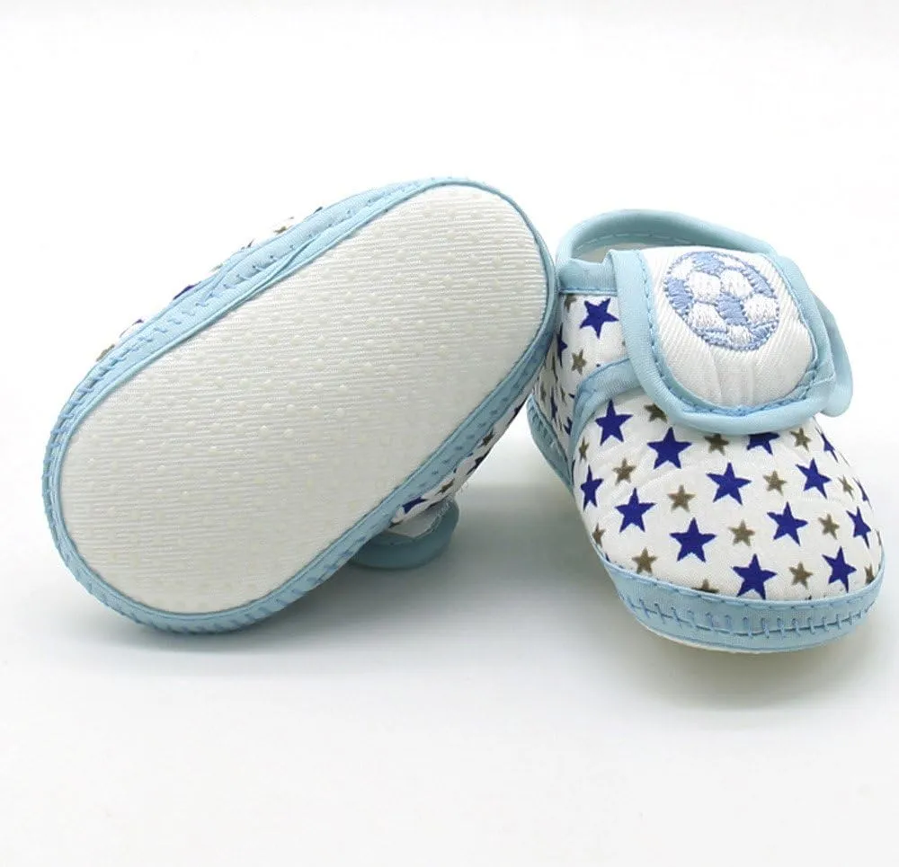 Infant Boys Girls Soft Sole Adjustable Casual Shoes Infant Star Printing Lightweight Rubber Sole Shoes