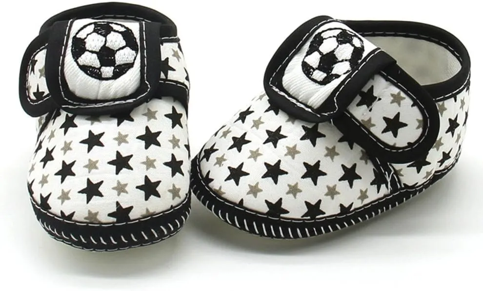 Infant Boys Girls Soft Sole Adjustable Casual Shoes Infant Star Printing Lightweight Rubber Sole Shoes