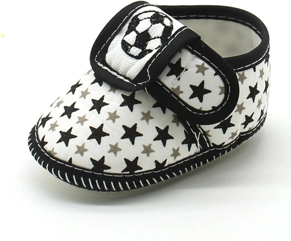 Infant Boys Girls Soft Sole Adjustable Casual Shoes Infant Star Printing Lightweight Rubber Sole Shoes
