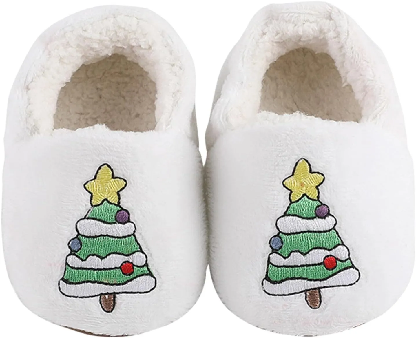 Infant Christmas Booties Soft Baby Santa Winter Warm Slippers Snow Boots Shoes Christmas Tree Prints House Slipper