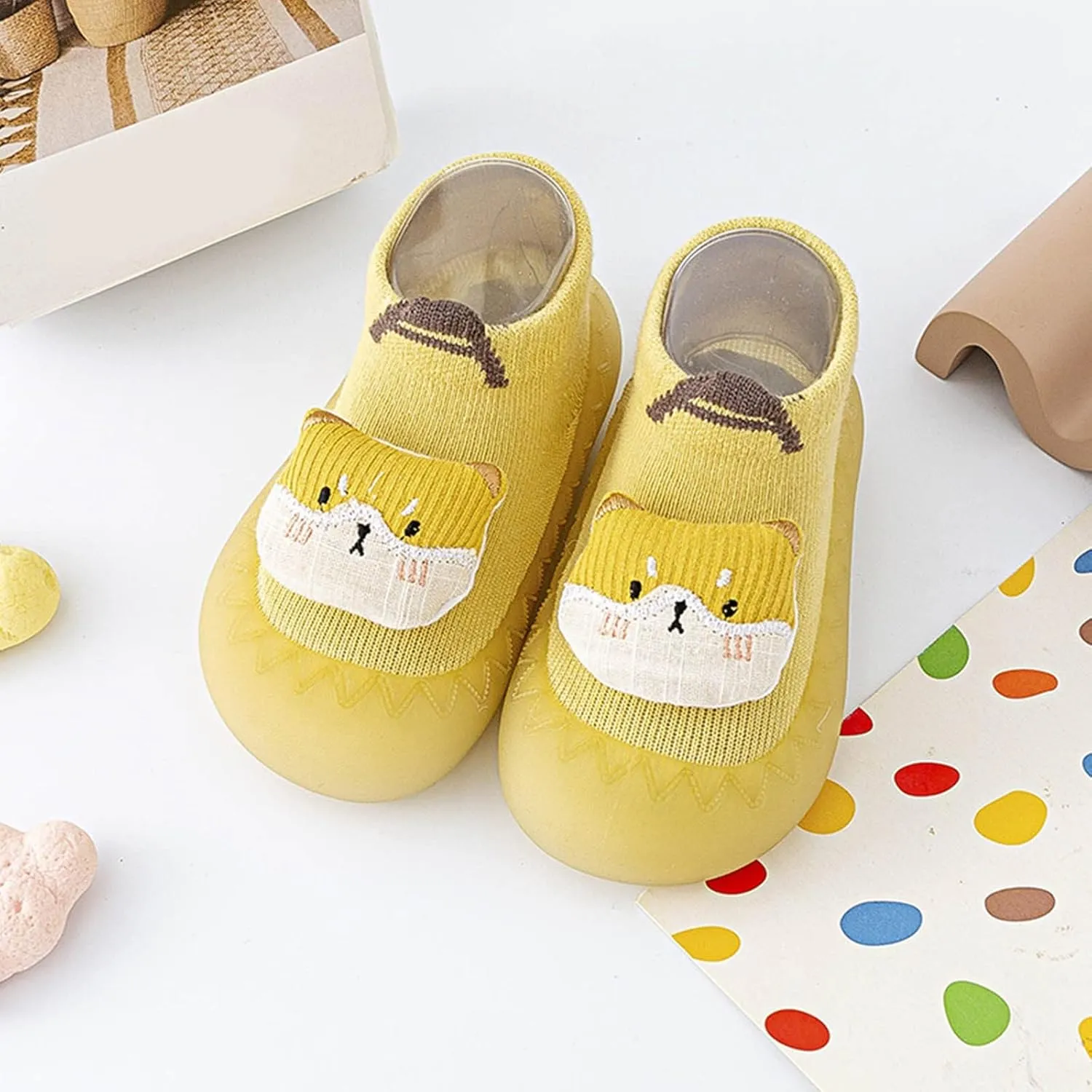 Infant Cute Cartoon Socks Shoes Toddler Warm Shoes The Floor Socks Non Slip Casual Shoes Baby Walking Shoes