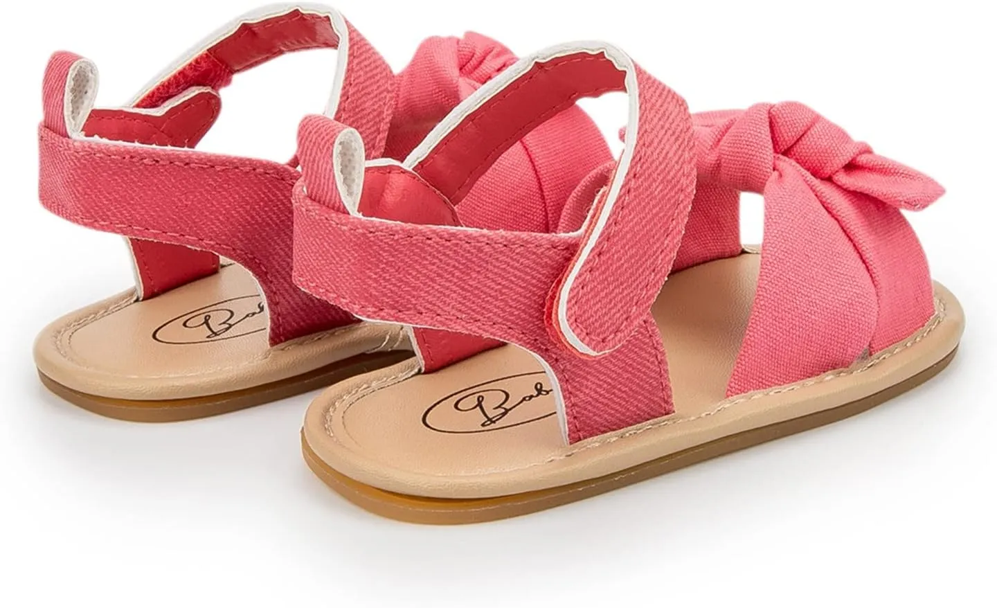 Infant Girls Open Toe Bowknot Shoes First Walkers Shoes Summer Toddler Flat Sandals Kids Jelly Sandals