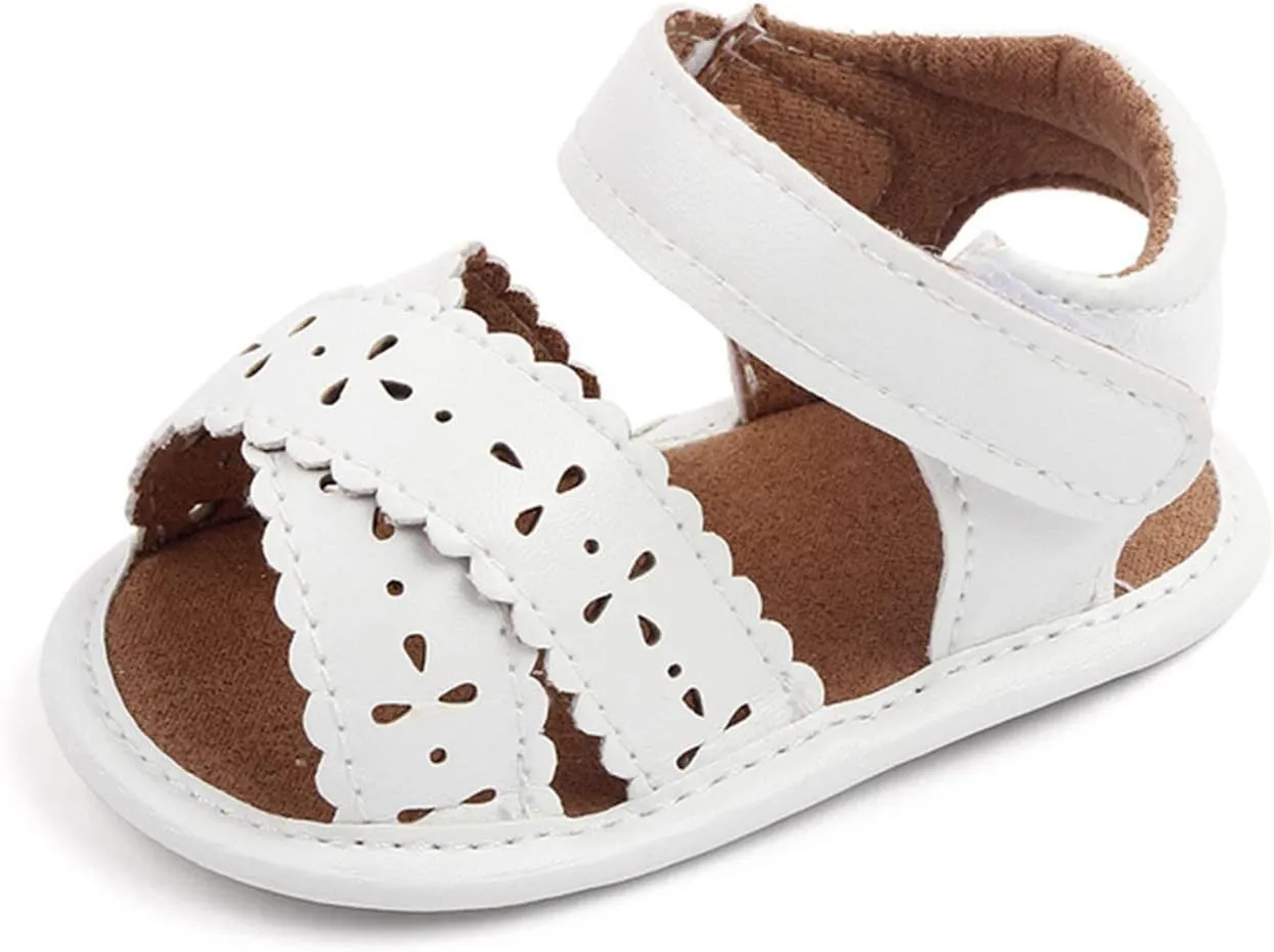 Infant Toddler Baby Girls Boys Shoes Sandals First Walkers Prewalkers Soft Anti-Slip Sole Sneakers (WH1, 4 Infant)