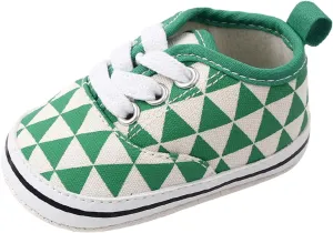 Infant Toddler Fall Lattice Shoes Boys Girls First Walking Shoes Soft Sole Plaid Lace Up Casual Shoes Baby Shoes