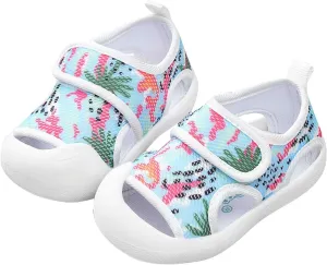 Infant Toddler Girls Boys Shoes Sandals Flat Bottom Open Toe Non Slip Breathable Soft Shoes Baby Size 2 Shoes Girls (Hot Pink, 4.5 Infant)