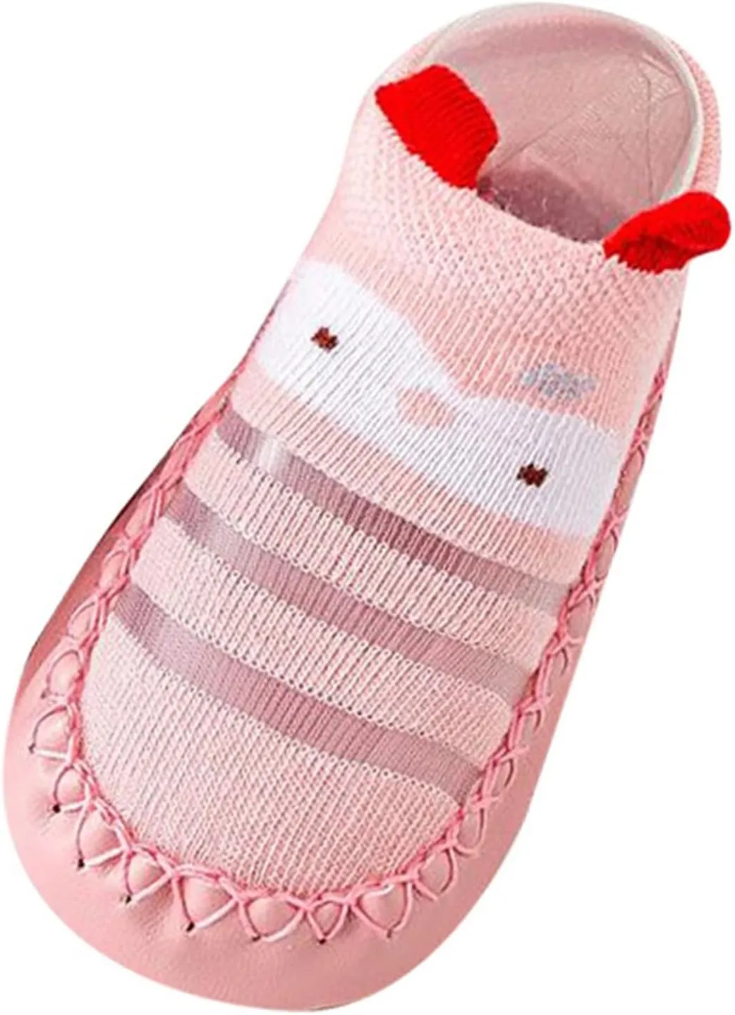 Infant Toddler Shoes Soft Sole Toddler Shoes Bow Glitter Sequins Non Slip Breathable Princess Shoes (Pink, 12 Months)