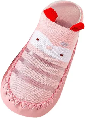 Infant Toddler Shoes Soft Sole Toddler Shoes Bow Glitter Sequins Non Slip Breathable Princess Shoes (Pink, 12 Months)