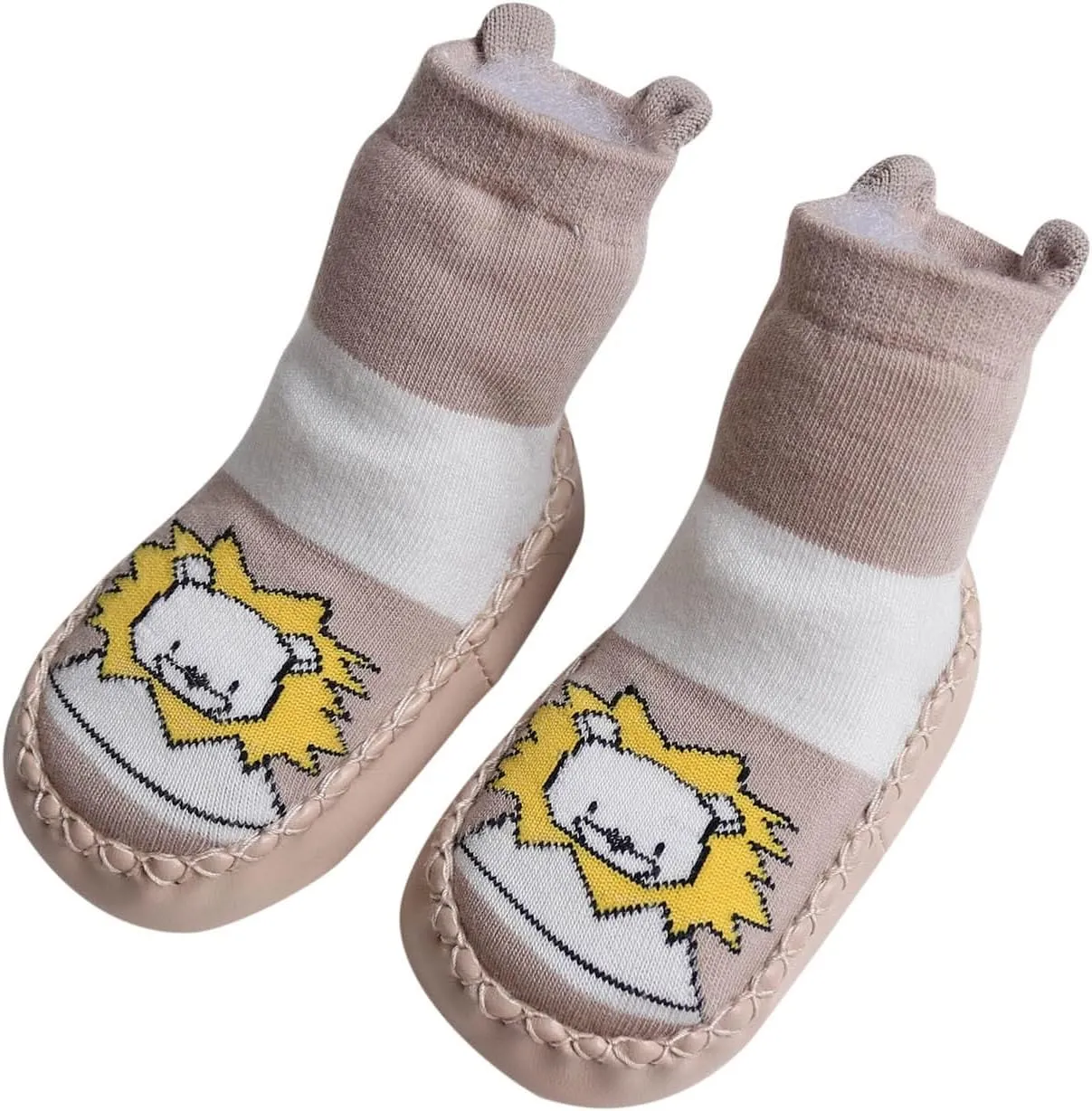 Infant Toddler Shoes Soft Sole Toddler Shoes Cartoon Animal Print Non Slip Breathable Rubber Sandals for Kids